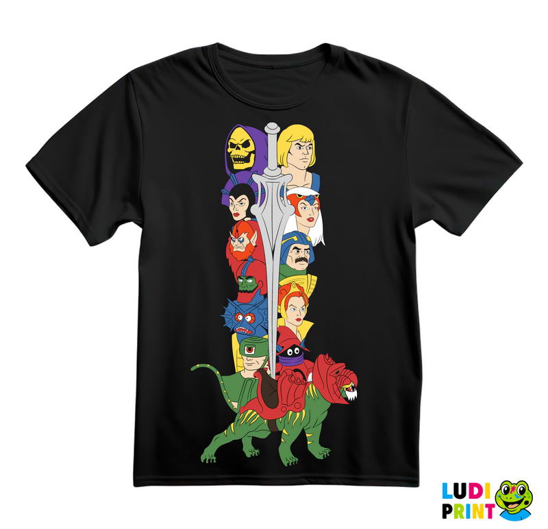 Mač I Likovi - Masters of the Universe - Majica