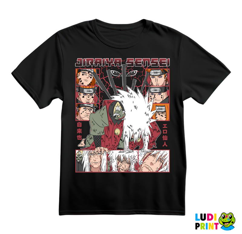 Jiraiya Sensei Red Dots - Naruto - Majica