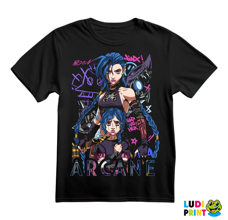 Jinx And Powder - Together - League of Legends - LOL - Arcane - Majica