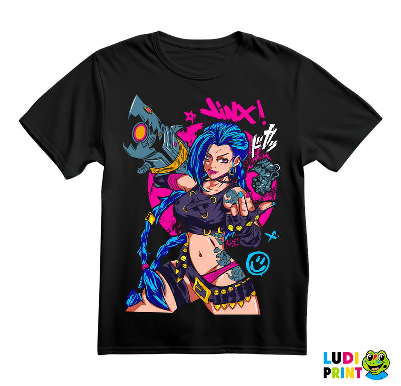 Jinx - Finger - League of Legends - LOL - Arcane - Majica