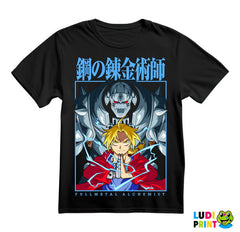 Ed And Alphonse - Blue Lightining - Fullmetal Alchemist - Anime - Majica
