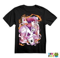 Hisoka - Color Vortex Cards - Hunter x Hunter - Majica