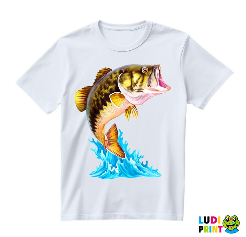 Jumping Bass - Pecanje - Fishing - Majica