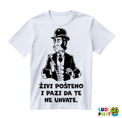 Živi Pošteno I Pazi Da Te Ne Uhvate - Sir Oliver - Alan Ford - Majica