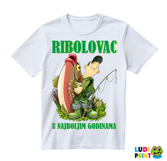 Ribolovac U Najboljim Godinama - Pecanje - Fishing - Majica