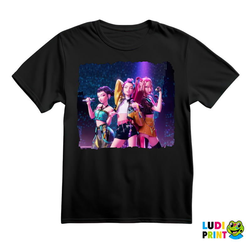 Rumi, Mira And Zoey - Mic - Huntrix - Kpop Demon Hunters - Majica