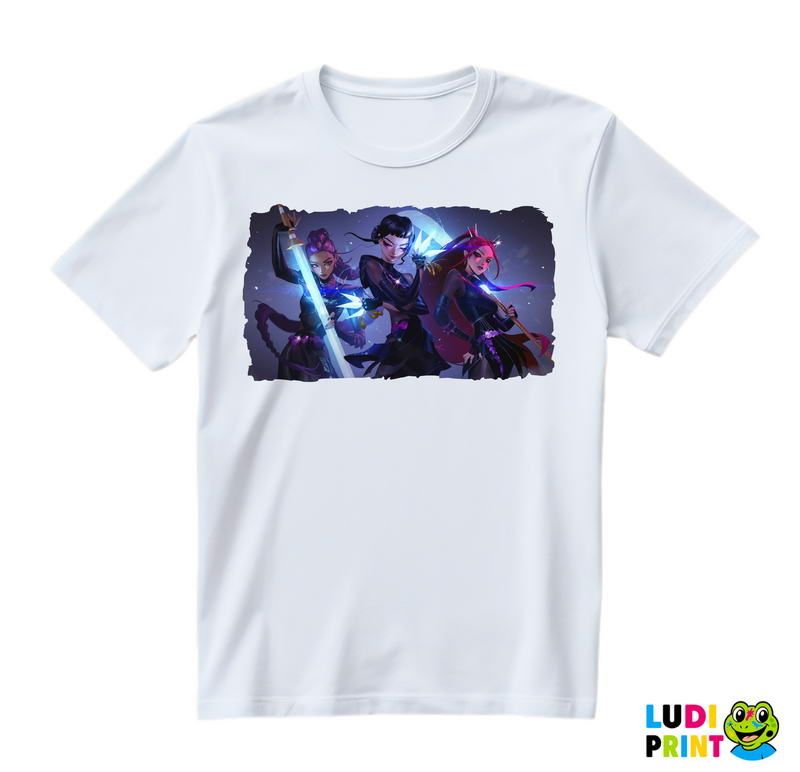 Zoey, Rumi And Mira - Weapons - Huntrix - Kpop Demon Hunters - Majica