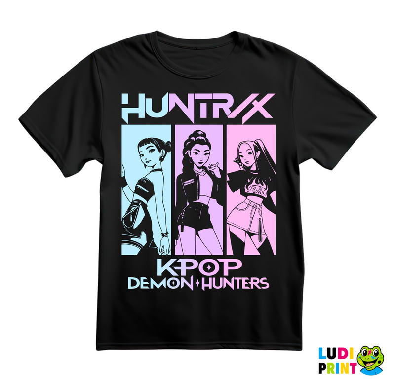 Rumi, Mira And Zoey - Colors - Huntrix - Kpop Demon Hunters - Majica