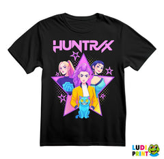 Rumi, Mira And Zoey - Purple Stars - Huntrix - Kpop Demon Hunters - Majica