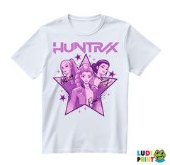 Rumi, Mira And Zoey - Purple - Huntrix - Kpop Demon Hunters - Majica