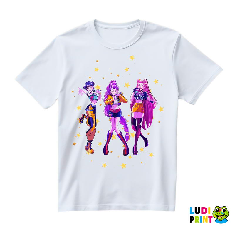 Rumi, Mira And Zoey - Performance - Huntrix - Kpop Demon Hunters - Majica