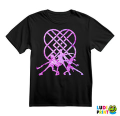 Rumi, Mira And Zoey - Purple Huntrix Logo - Kpop Demon Hunters - Majica