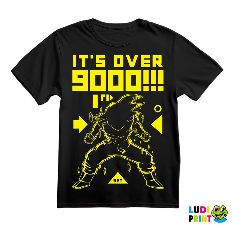 It's Over 9000 Outline - Goku - Dragon Ball - Majica