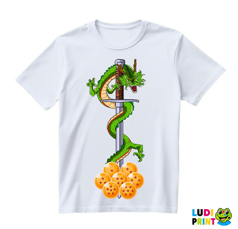 Shenron Around The Sword - Goku - Dragon Ball - Majica