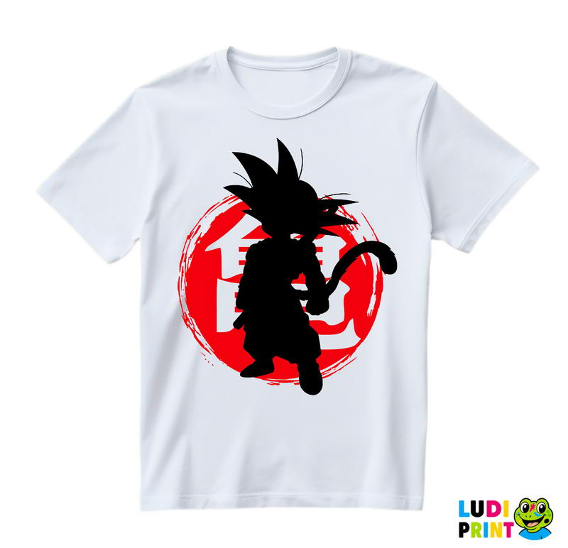 Logo In Red Circle - Goku - Dragon Ball - Majica