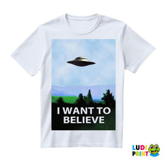 I Want To Believe - Blue -The X Files - Majica