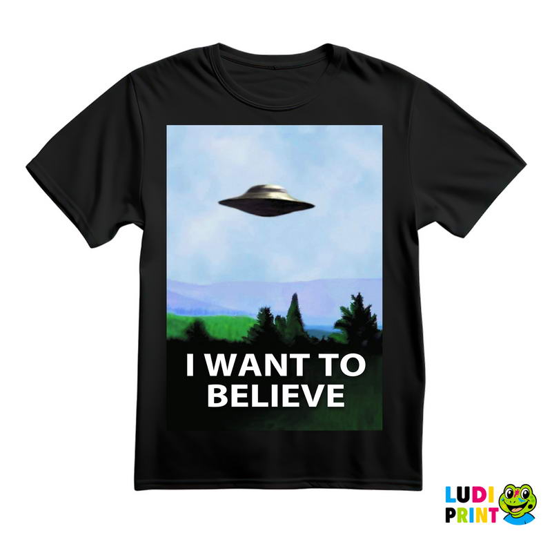 I Want To Believe - Blue -The X Files - Majica