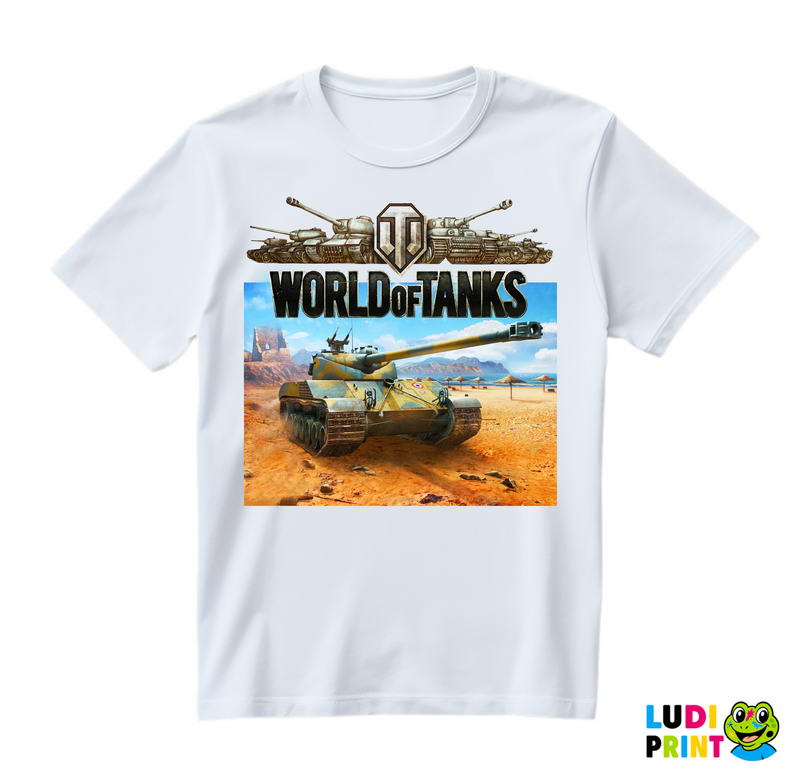 Desert With Logo - World Of Tanks - WOT - Majica