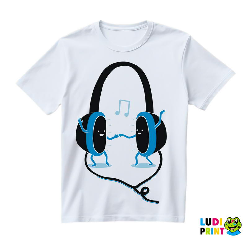 Headphones Are In Love - Ljubav - Majica