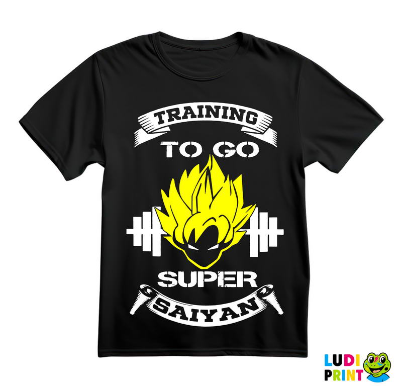 Training To Go Super Saiyan Yellow Hair - Goku - Dragon Ball - Majica