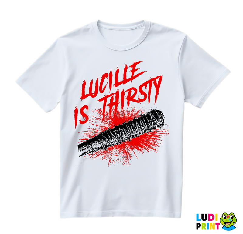 Lucille Is Thirsty - Bloody Bat - The Walking Dead - Majica