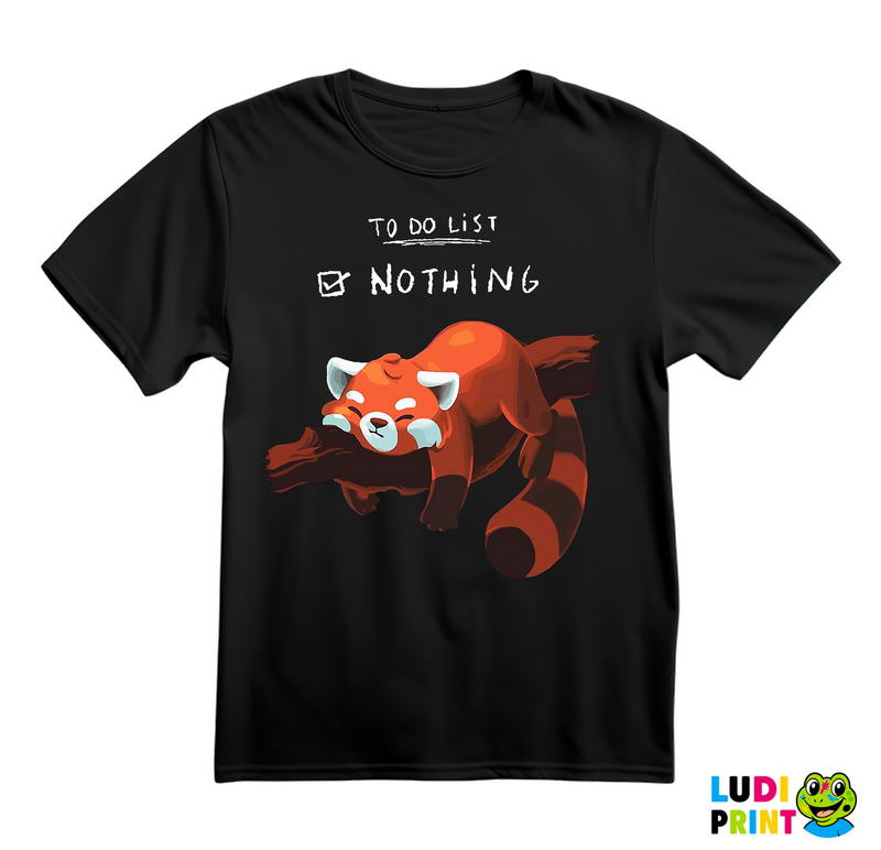 To Do List Nothing - Životinje - Majica