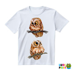 Two Owls - Životinje - Majica