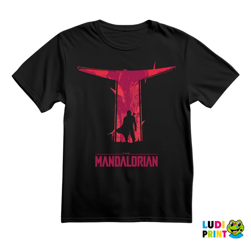 Red Helmet - Double Exposure - Mandalorian - Star Wars - Majica