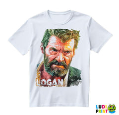 Logan Face Watercolor Painting - Wolverine - Majica
