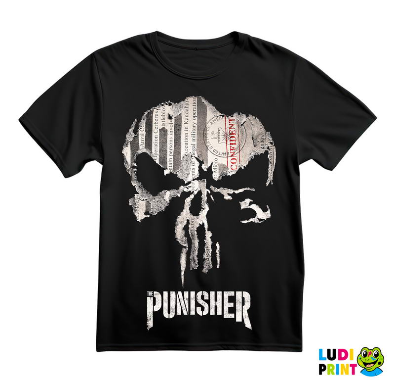 Skull Double Exposure - Punisher - Majica