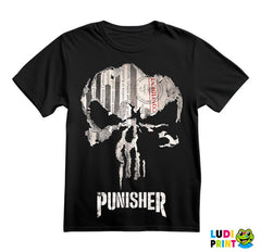 Skull Double Exposure - Punisher - Majica
