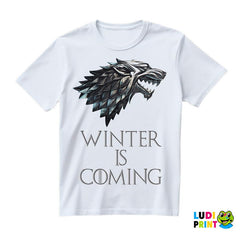 Winter Is Coming - Gray Dire Wolf Sigil - House Stark - Game Of Thrones - GOT - Majica