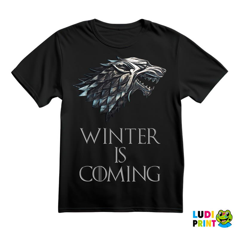 Winter Is Coming - Gray Dire Wolf Sigil - House Stark - Game Of Thrones - GOT - Majica