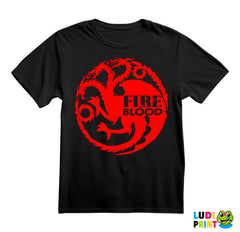 The Targaryen Sigil Fire And Blood - House Targaryen - Game Of Thrones - GOT - Majica