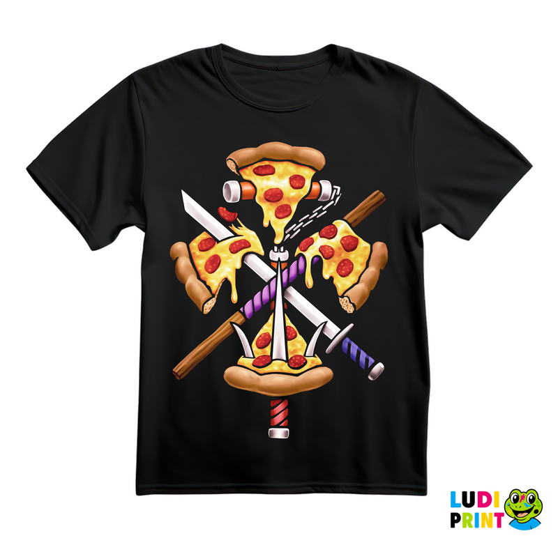 Pizza Slices And Weapons - Nindža Kornjače - Majica