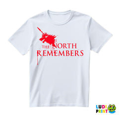 The North Remembers - Dripping Blood - House Stark - Game Of Thrones - GOT - Majica