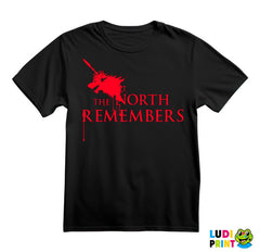 The North Remembers - Dripping Blood - House Stark - Game Of Thrones - GOT - Majica