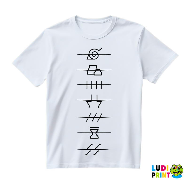 All Akatsuki Village Crossed Symbols - Naruto - Majica