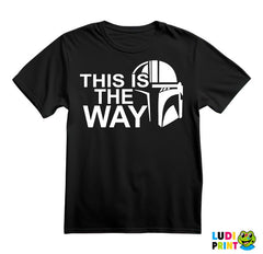 White Outline - This Is The Way - Mandalorian - Star Wars - Majica