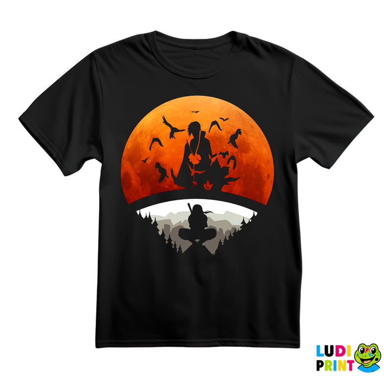 Itachi Inside Red Moon Uchiha Clan Logo - Naruto - Majica
