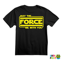 May The Force Be With You - Yellow Lines - Star Wars - Majica