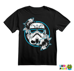 Stormtrooper Helmet With Flowers - Star Wars - Majica