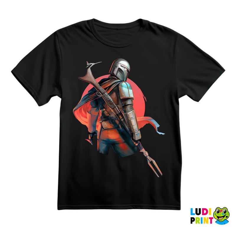 The Bounty Hunter With His Back Turned - Mandalorian - Star Wars - Majica