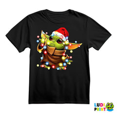Baby Yoda Playing With Christmas Lights - Yoda - Mandalorian - Star Wars - Majica