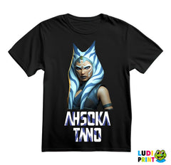 Ahsoka Text And Portrait- Mandalorian - Star Wars - Majica
