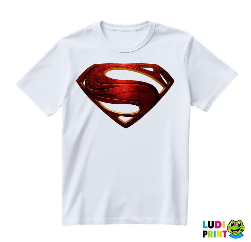 3D Red Logo - Superman - Majica