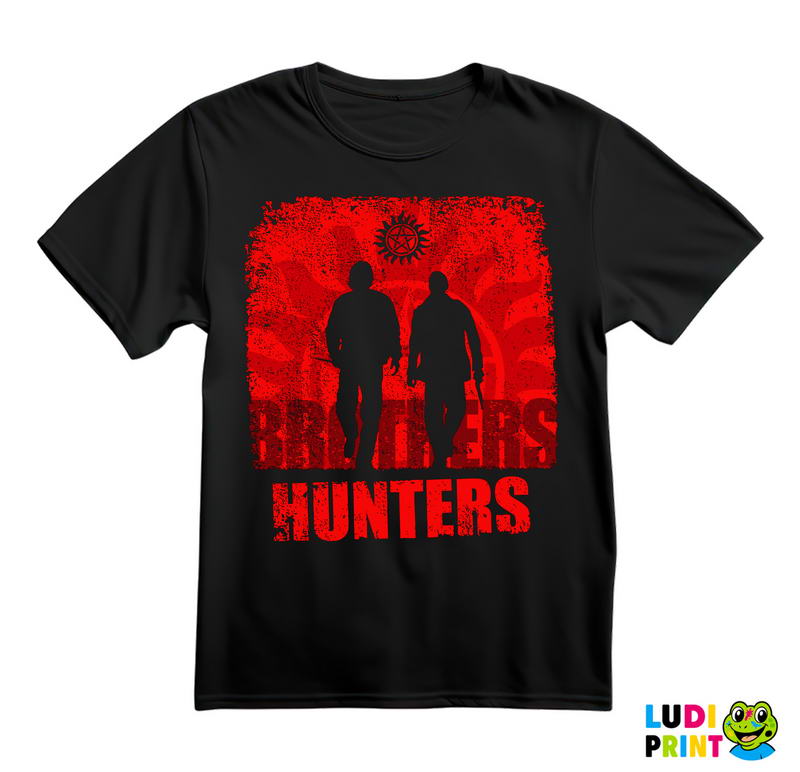 Sam And Dean - Hunters - Red - Supernatural - Majica