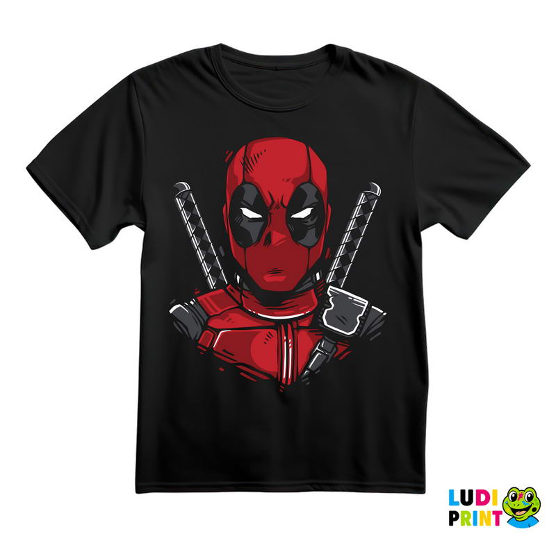 Head Illustration - Deadpool - Majica
