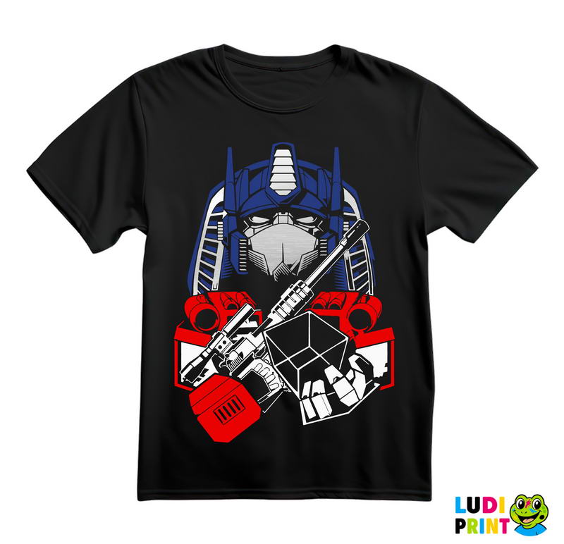 Optimus Prime Holding A Cube - Transformers - Majica
