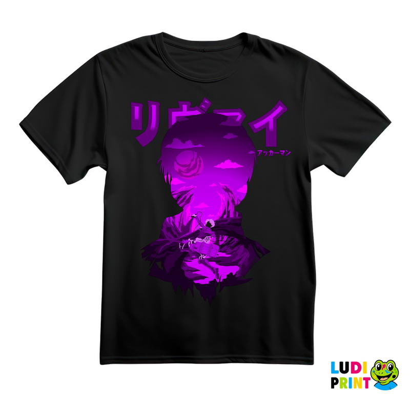 Levi Ackerman Purple Double Exposure - Attack On Titan - Majica